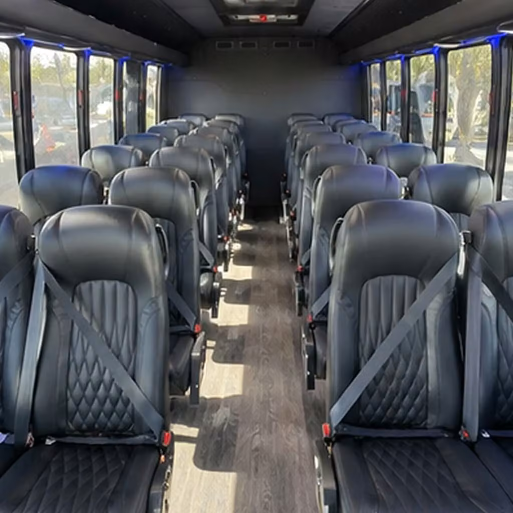 25 passenger minibus inside