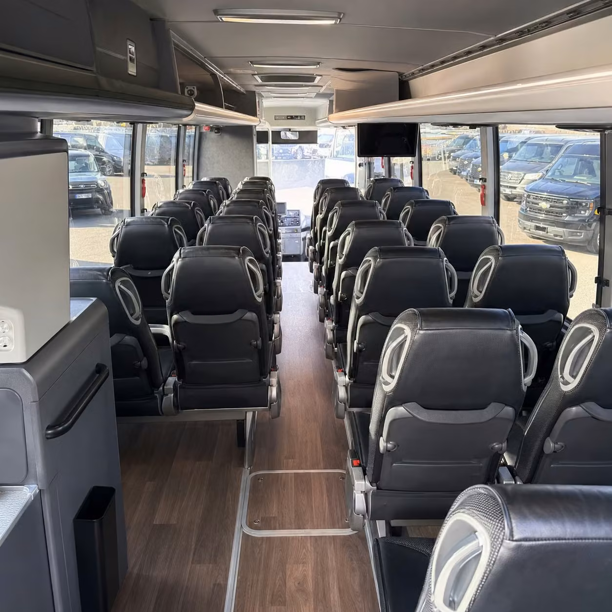 corona 56 passenger charter bus rental